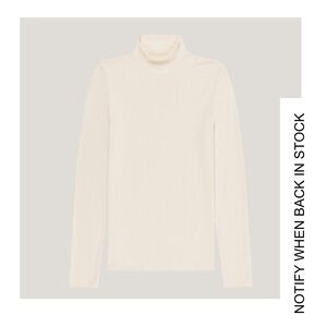 Ellandemm Cream Turtleneck Top XL